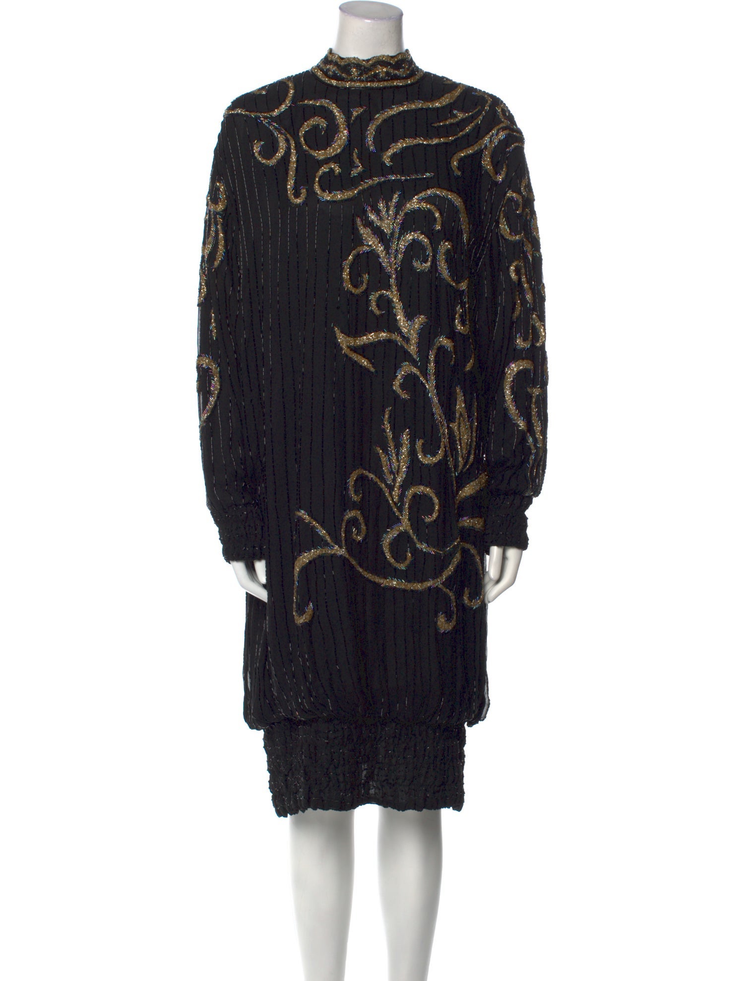 Judith Ann Creations Inc Silk Knee-Length Dress