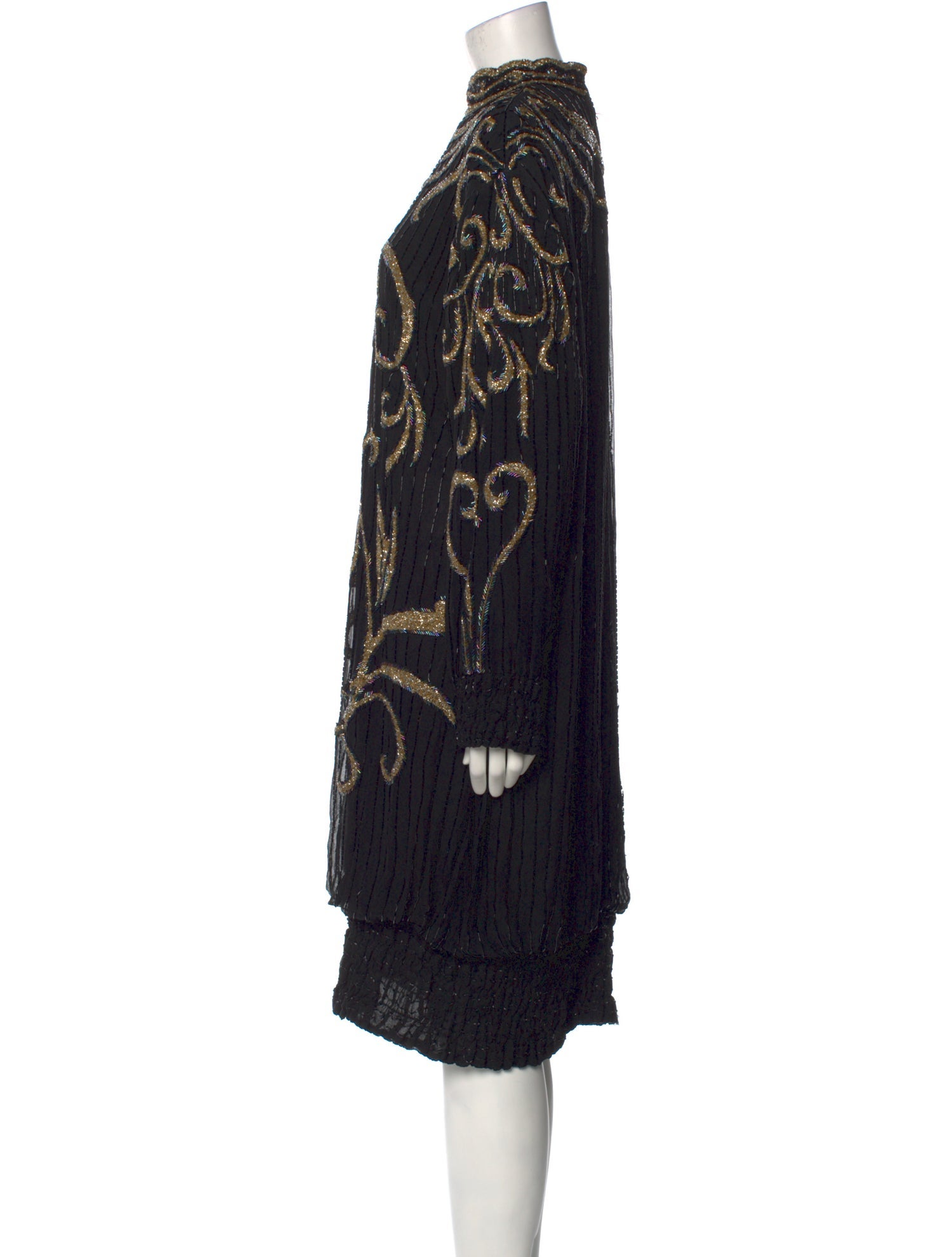 Judith Ann Creations Inc Silk Knee-Length Dress