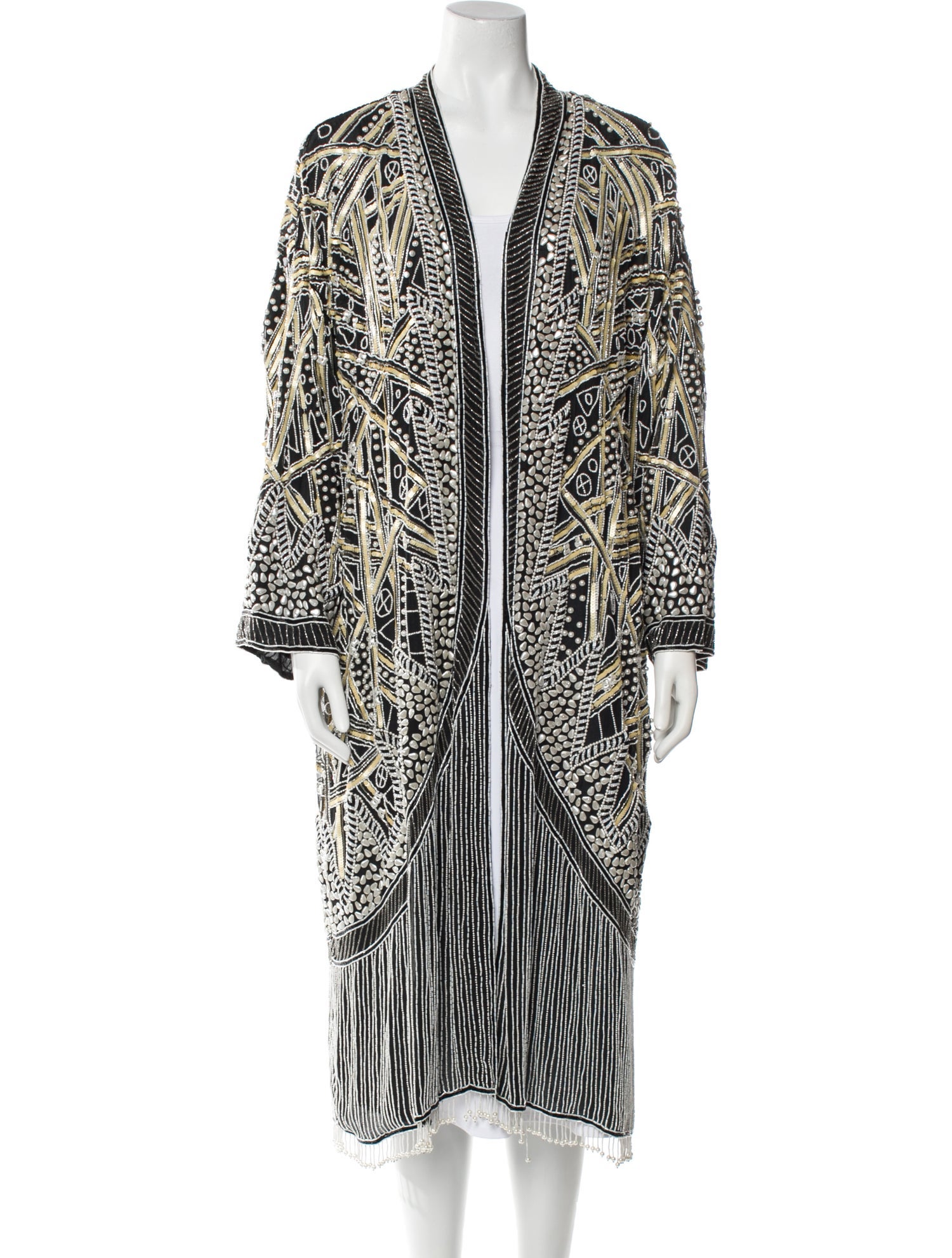 Judith Ann Creations Inc Silk Patterned Evening Jacket
