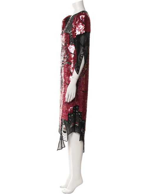 Judith Ann Creations Inc Silk Midi Length Dress