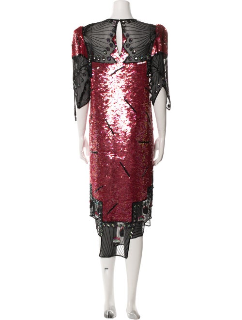 Judith Ann Creations Inc Silk Midi Length Dress