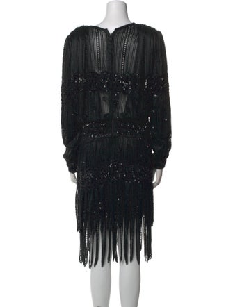 Judith Ann Creations Inc Bateau Neckline Midi Length Dress