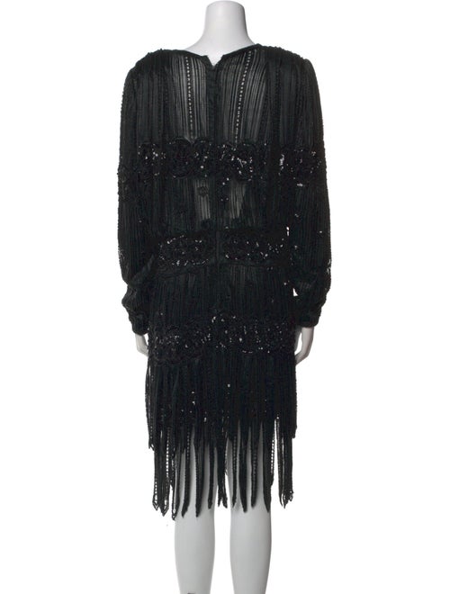 Judith Ann Creations Inc Bateau Neckline Midi Length Dress