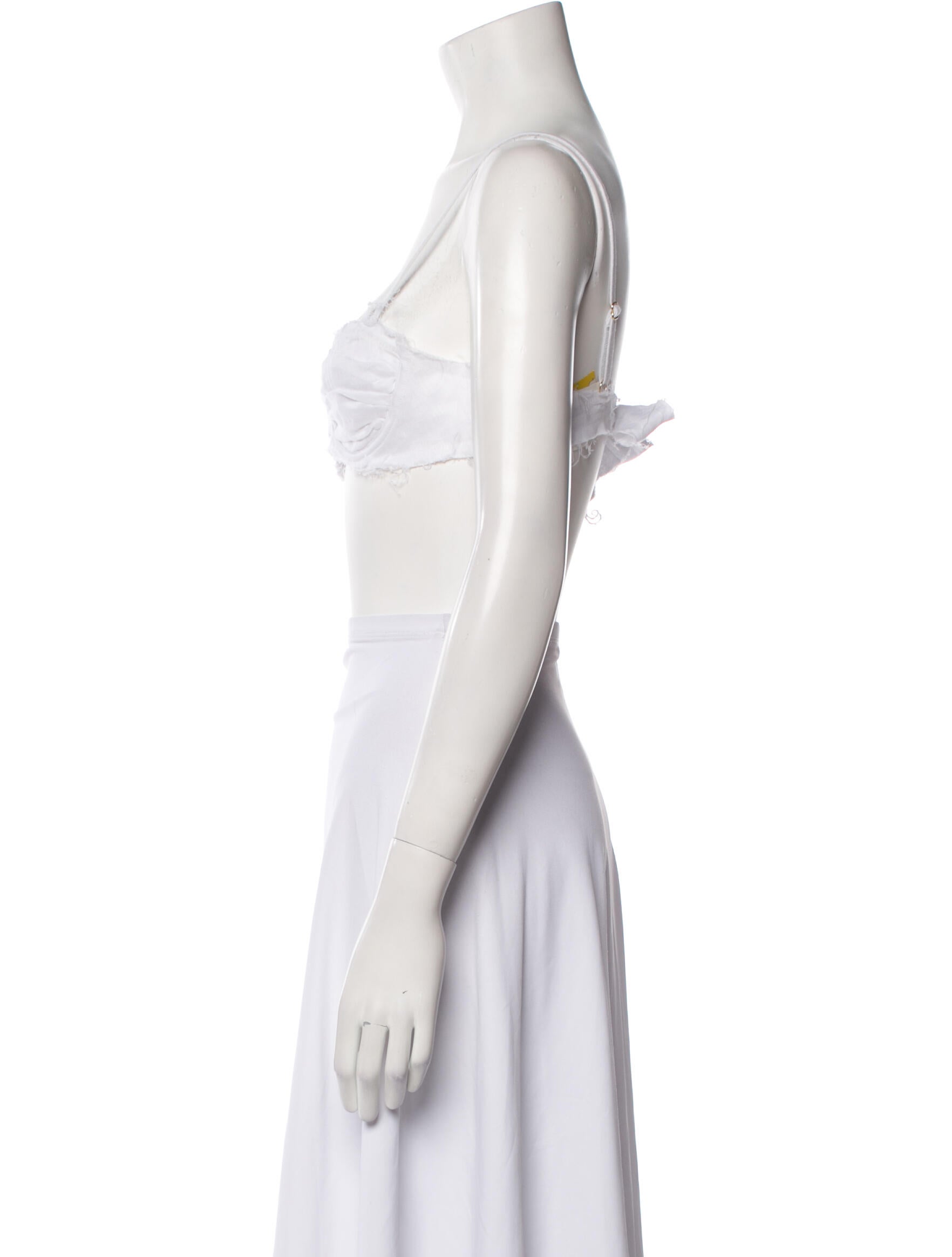 Bananhot Linen Square Neckline Crop Top w/ Tags