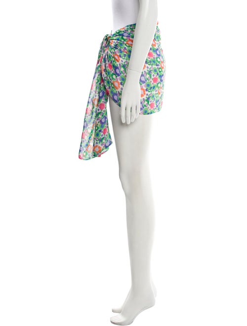 Bananhot Printed Ruffle Embellishment Cover-Up