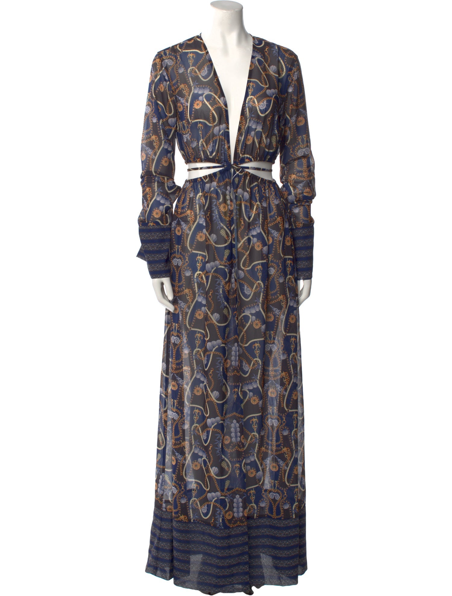 Bananhot Paisley Print Long Dress