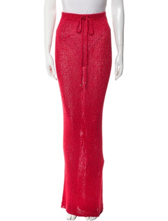 Bananhot Sequin Embellishments Long Skirt