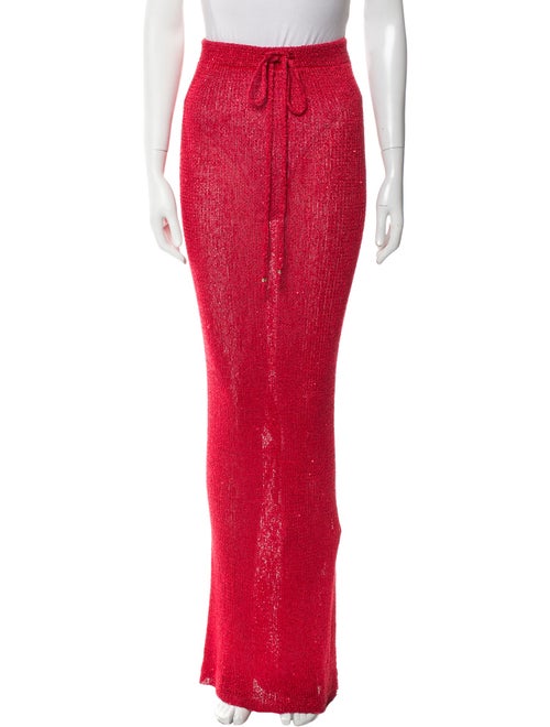 Bananhot Sequin Embellishments Long Skirt