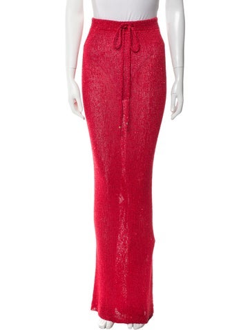 Bananhot Skirts Sequin Embellishments Long Skirt XS