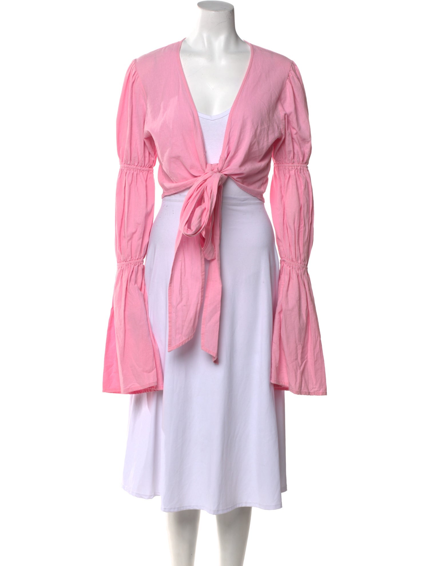 Bananhot V-Neck Long Sleeve Crop Top