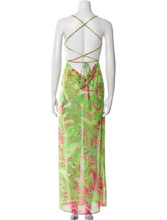 Bananhot Floral Print Long Dress