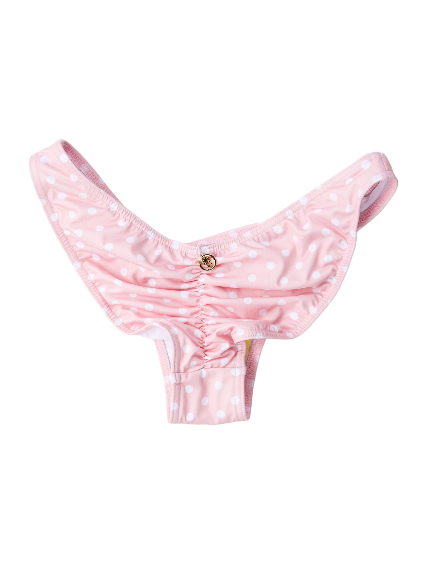 Bananhot Polka Dot Print Ruffle Embellishment Bottoms w/ Tags