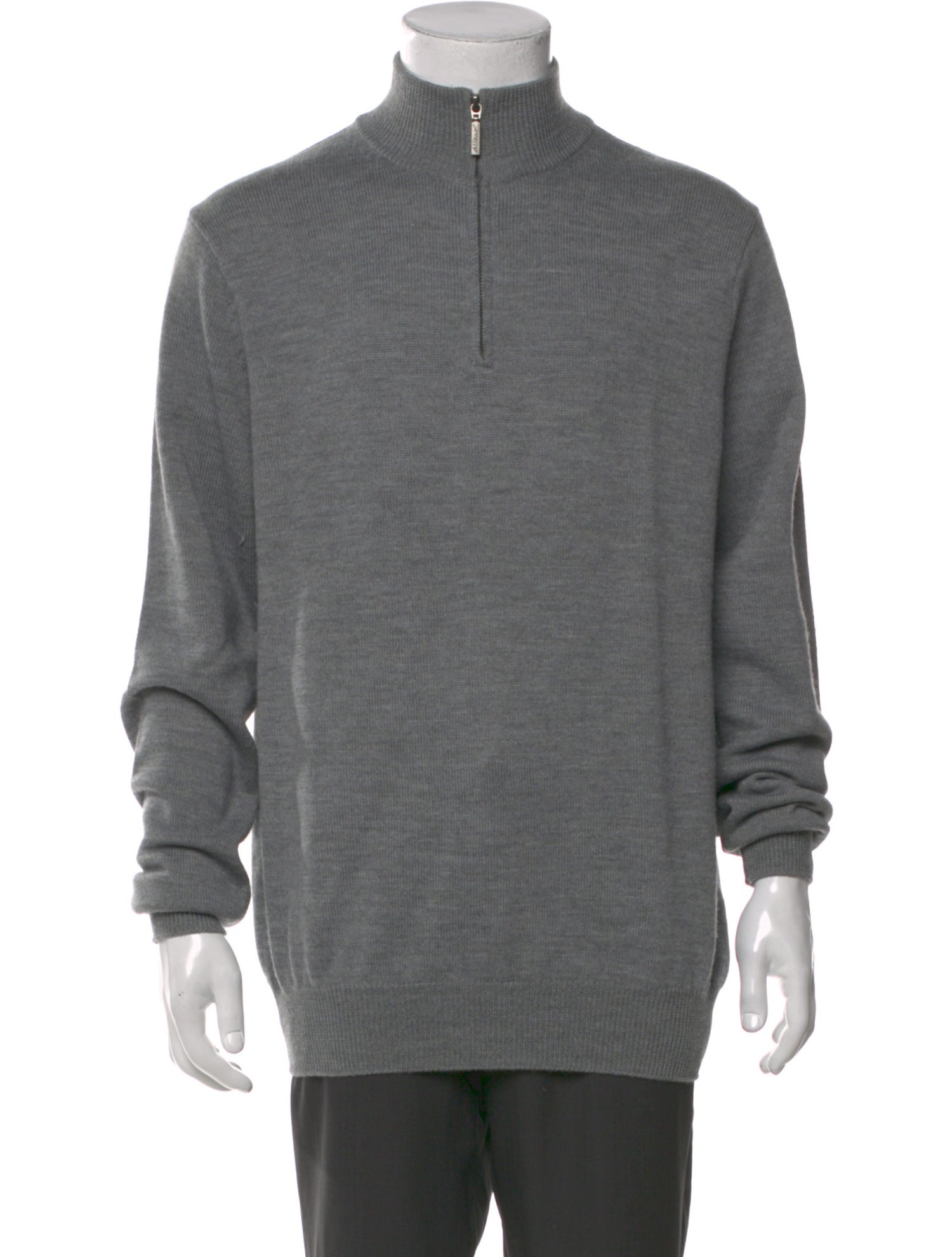 Jeremy Argyle Merino Wool Turtleneck Polo Sweater