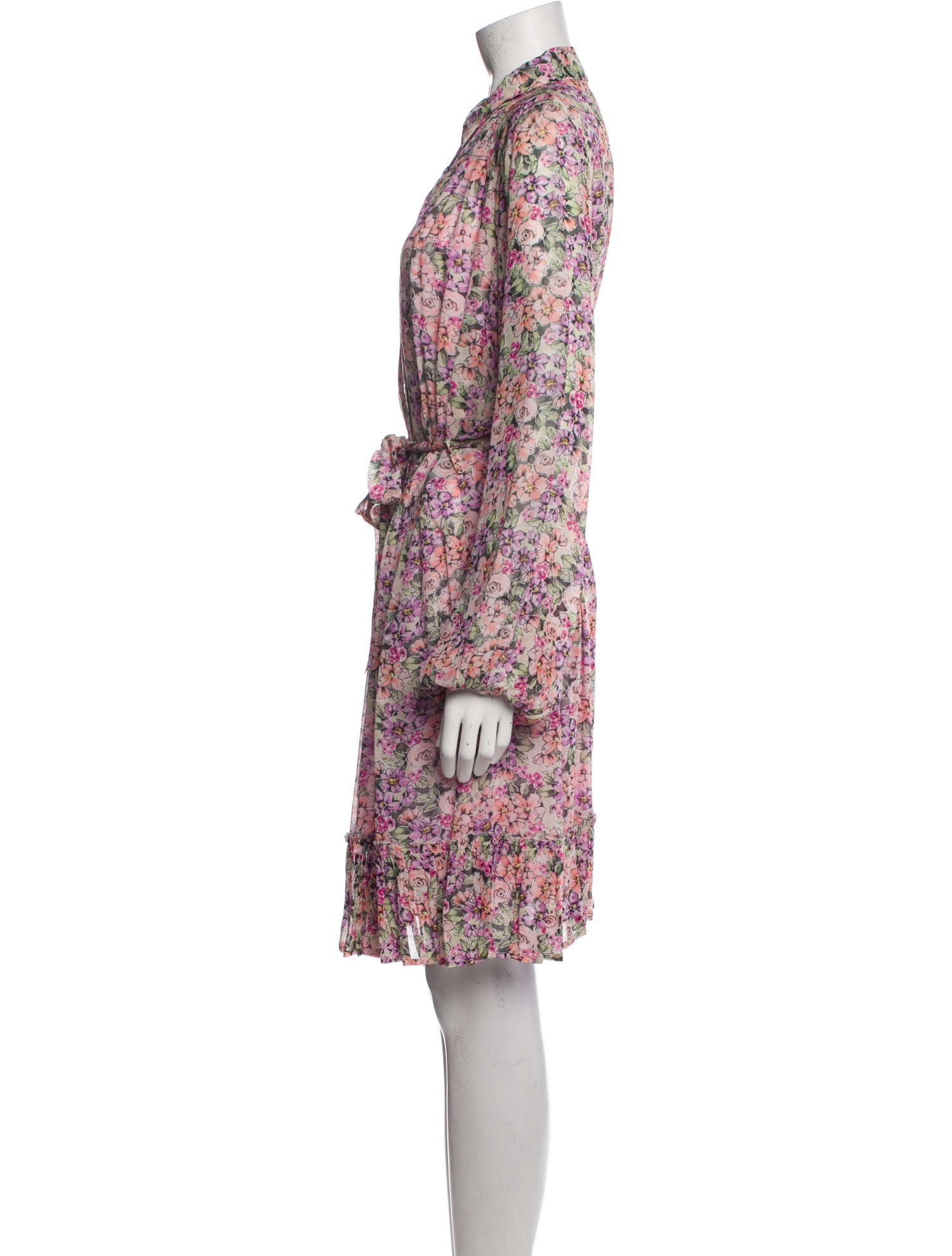 Jadicted Floral Print Knee-Length Dress
