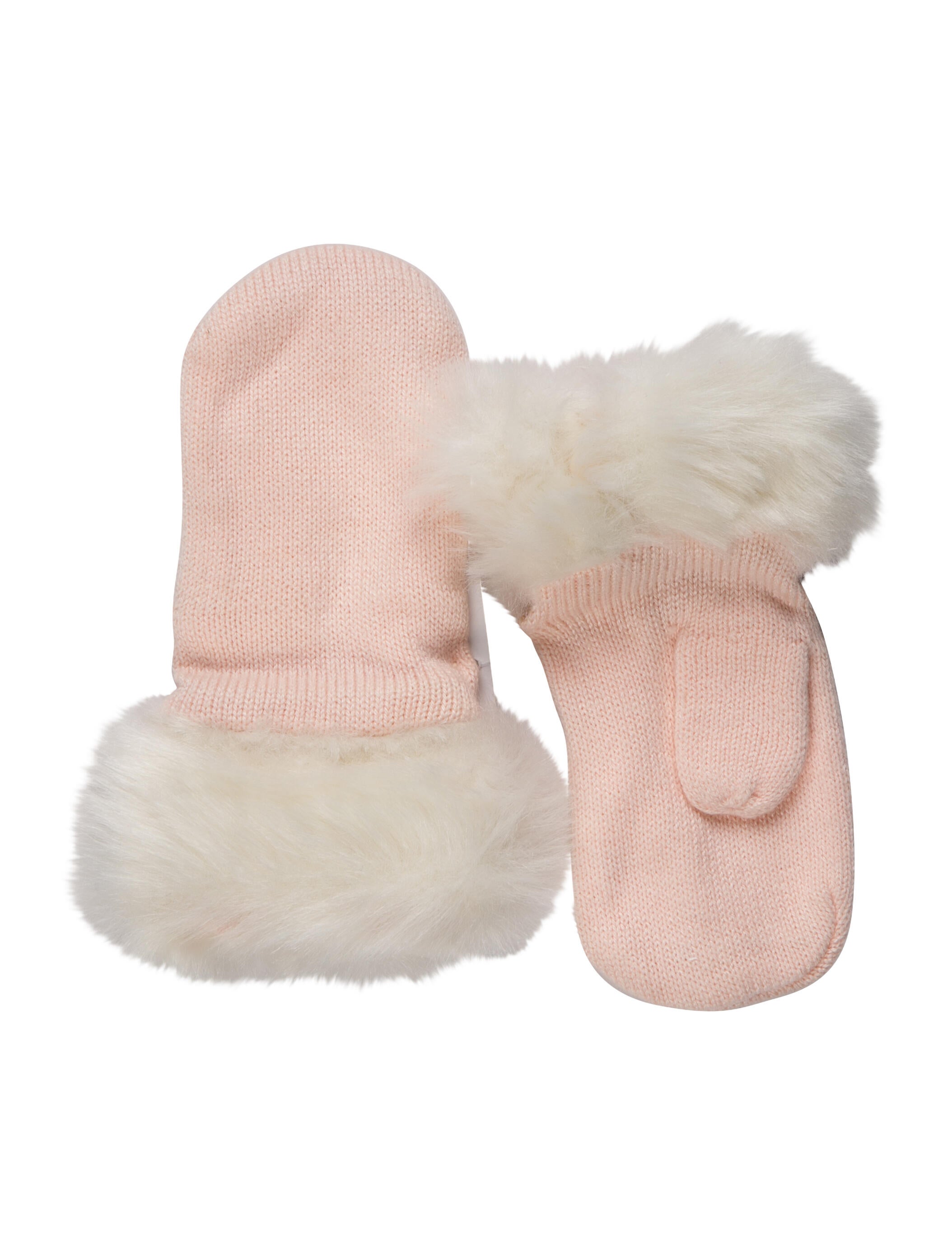 Janie and Jack Girls' Faux Fur Mittens w/ Tags