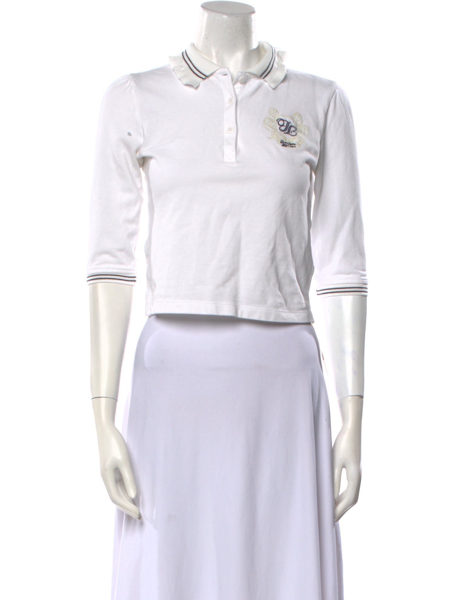 Jaded London Three-Quarter Sleeve Crop Top