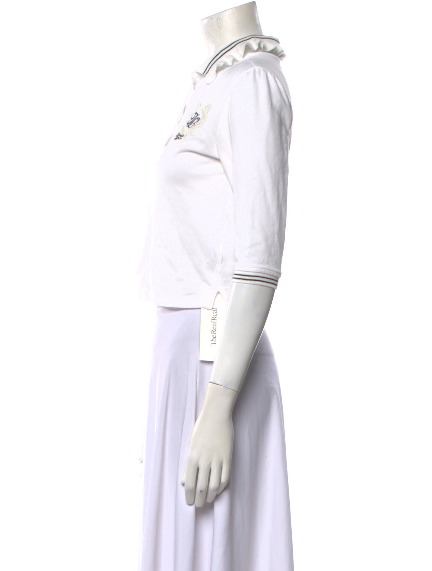 Jaded London Three-Quarter Sleeve Crop Top