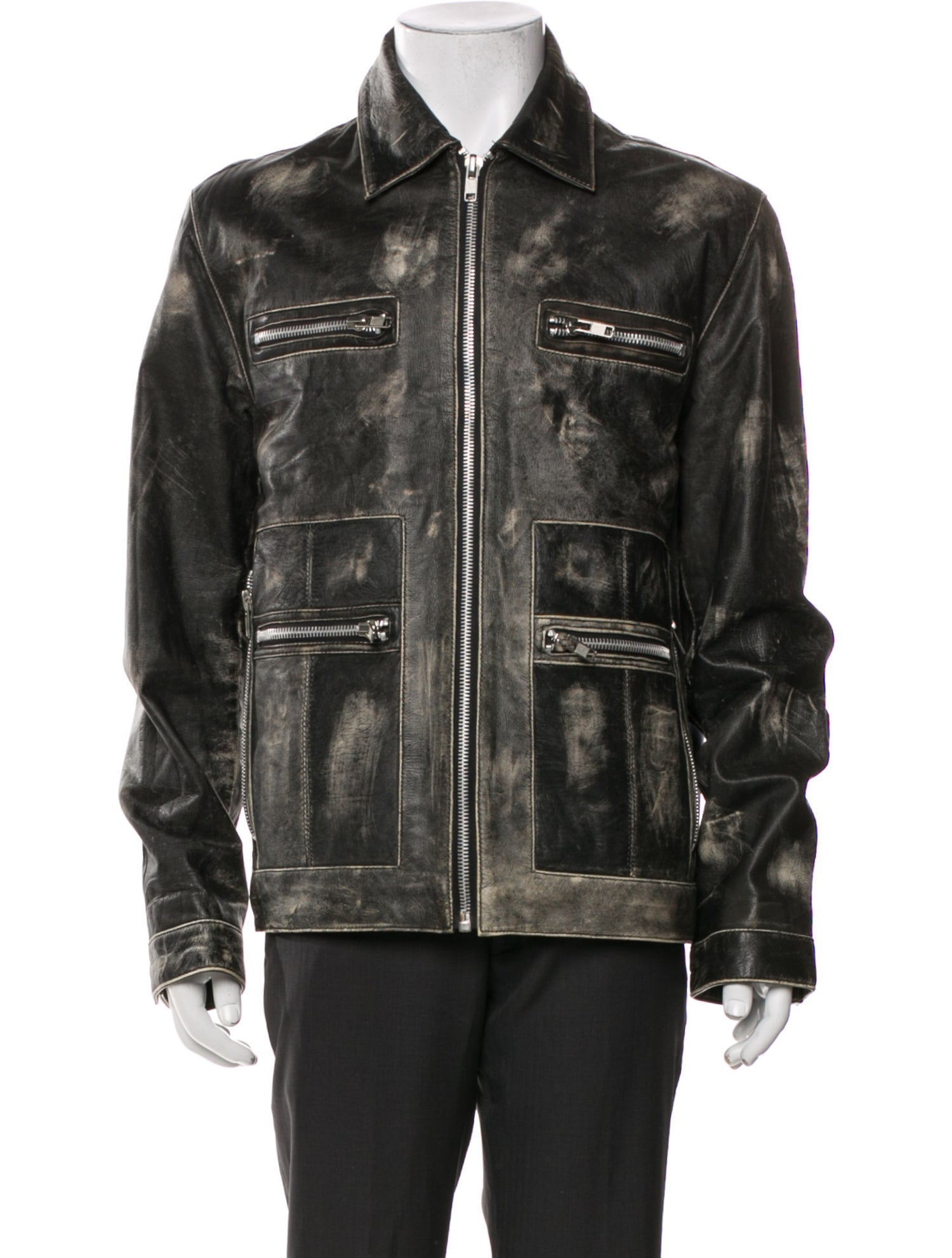 Jack & Jones Leather Utility Jacket