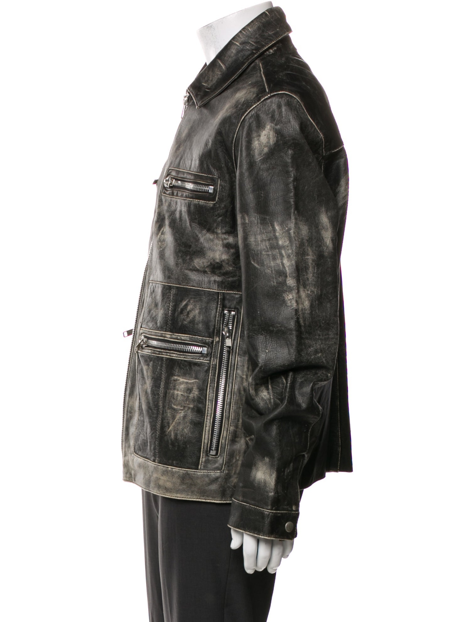 Jack & Jones Leather Utility Jacket