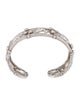 Jack Kelége Platinum 9.25ctw Diamond Open Cuff Bracelet