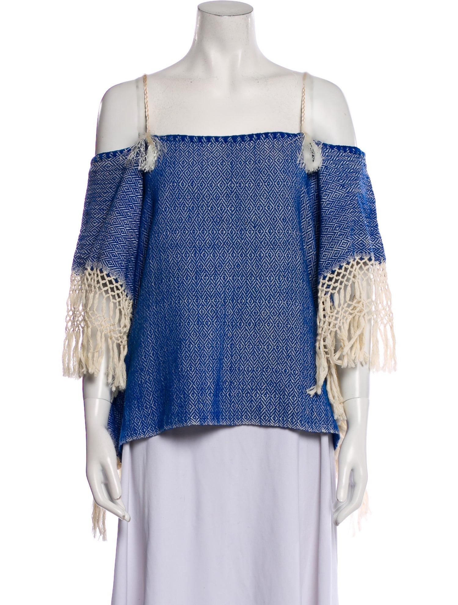 Jaline Printed Square Neckline Blouse