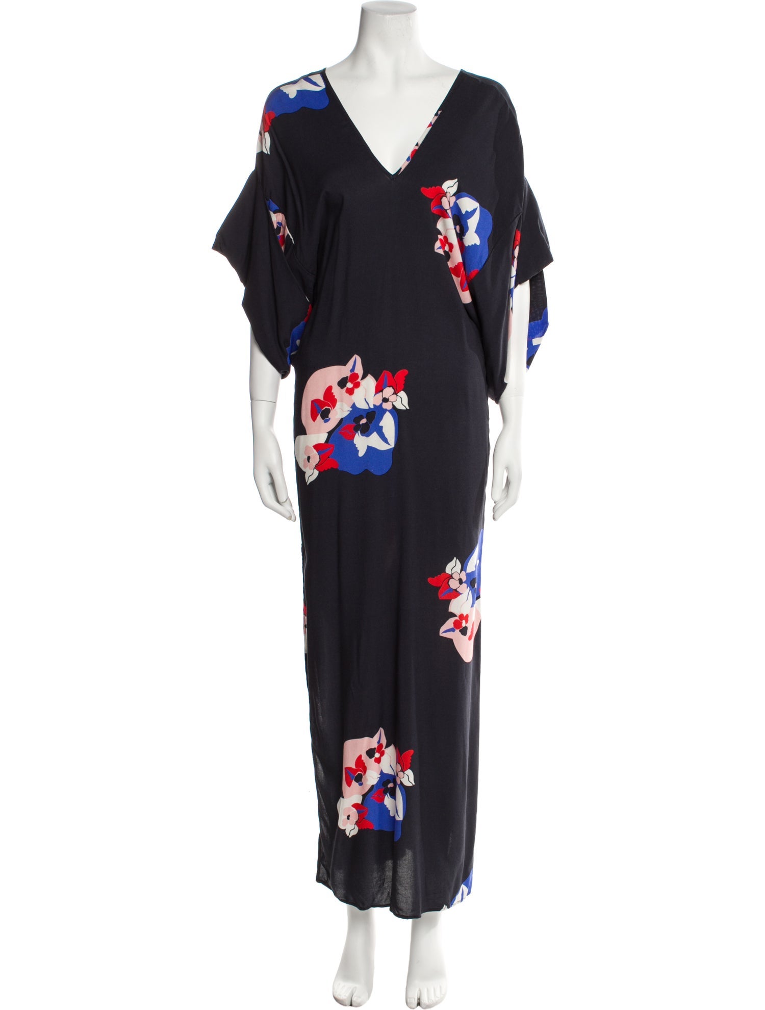 Jaline Floral Print Long Dress