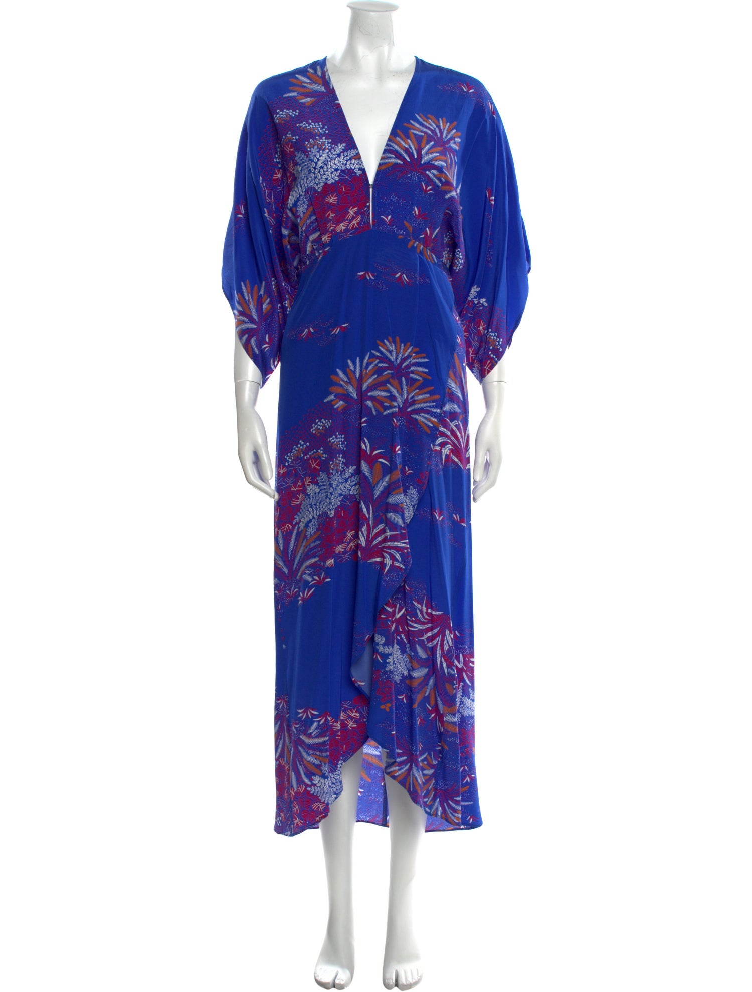 Jaline Silk Long Dress