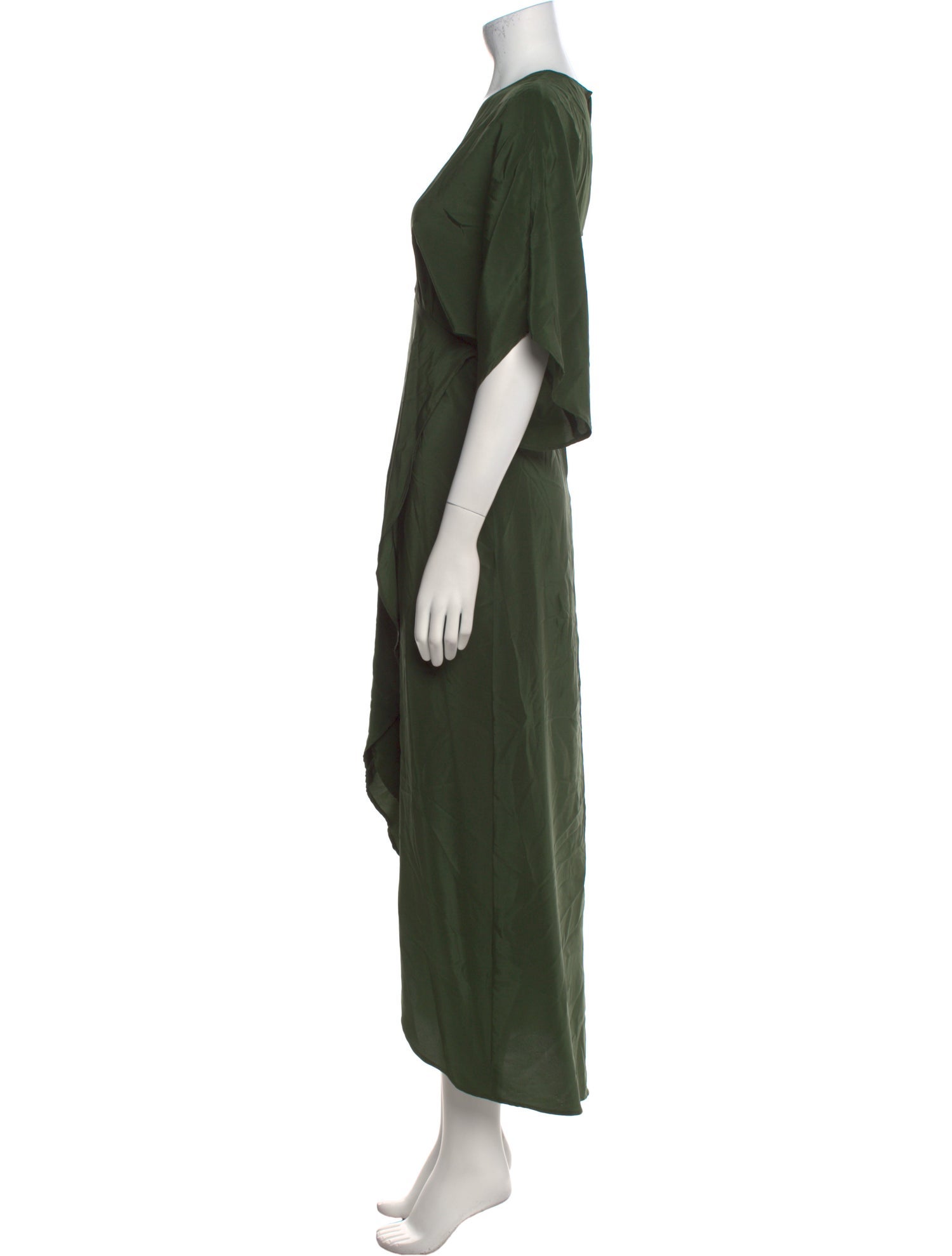 Jaline Silk Long Dress