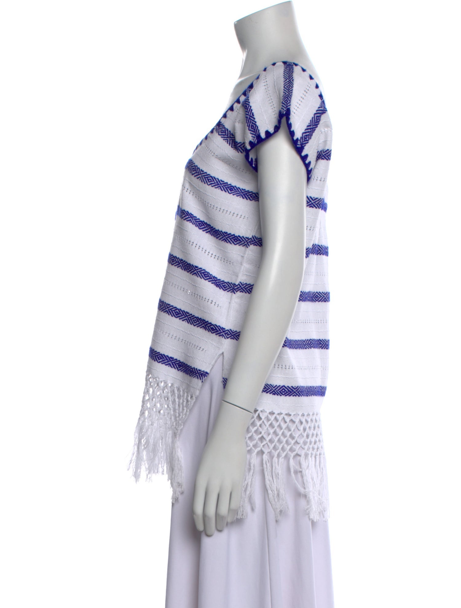 Jaline Striped Scoop Neck T-Shirt w/ Tags