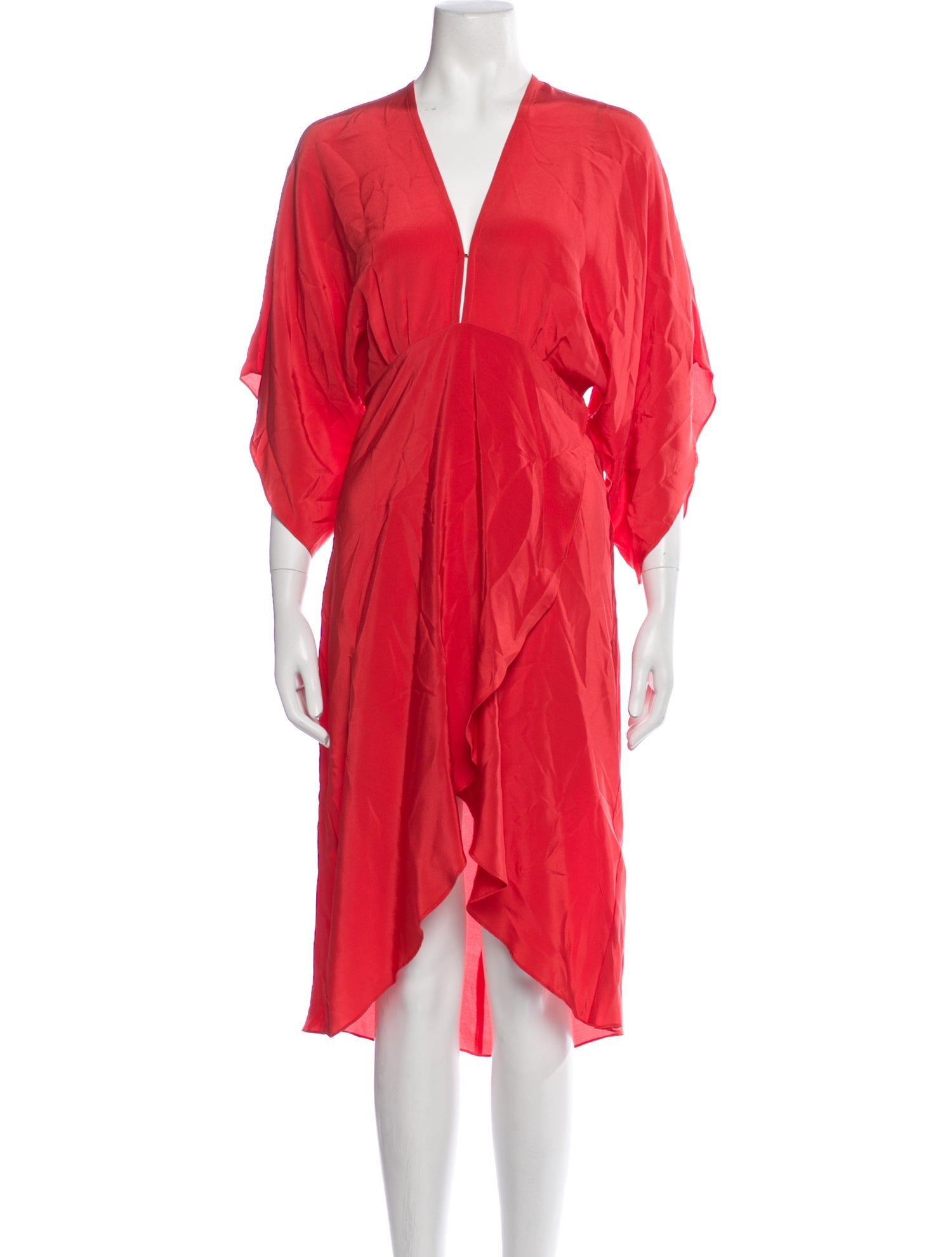 Jaline Silk Midi Length Dress