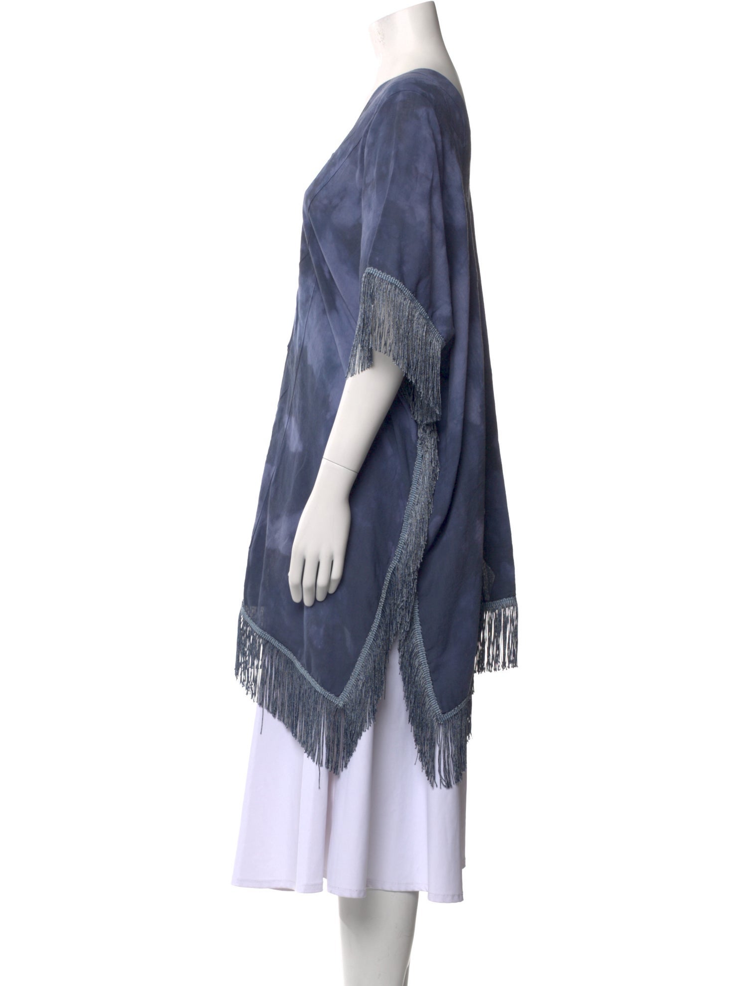 Jaline Tie-Dye Print V-Neck Tunic