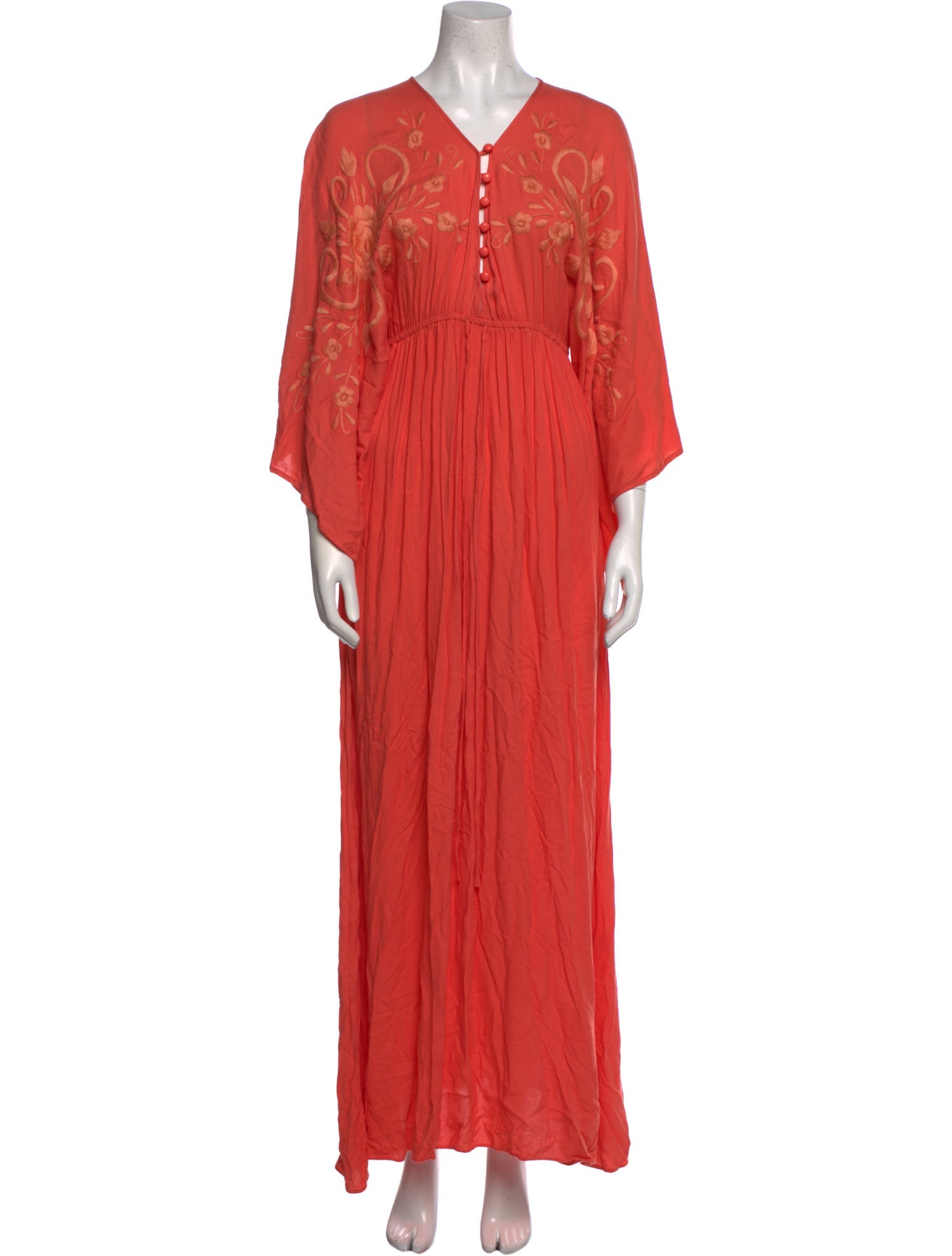 Jaline V-Neck Long Dress