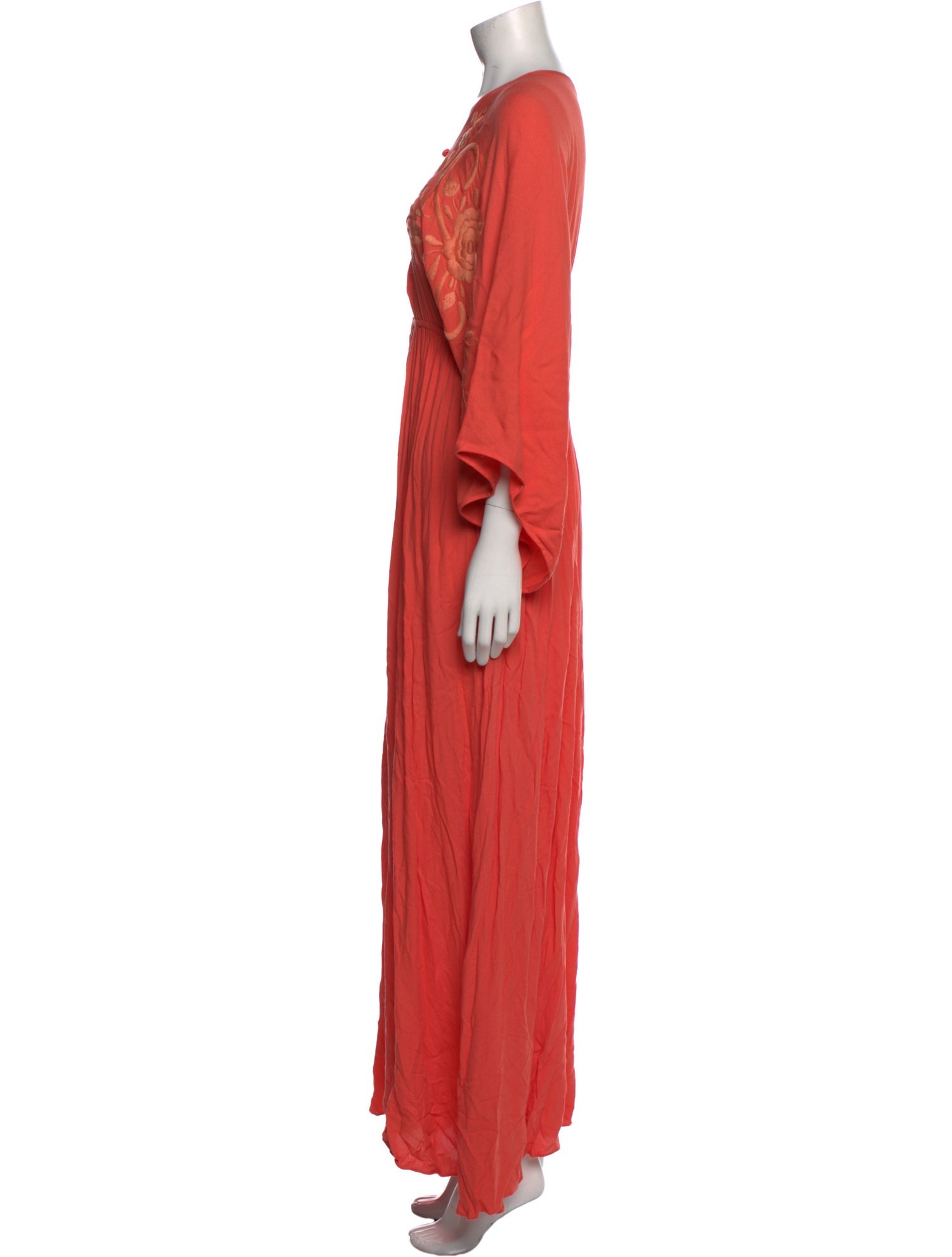 Jaline V-Neck Long Dress