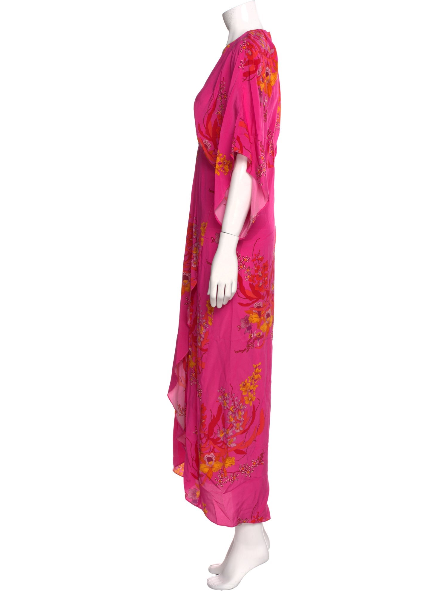 Jaline Silk Long Dress
