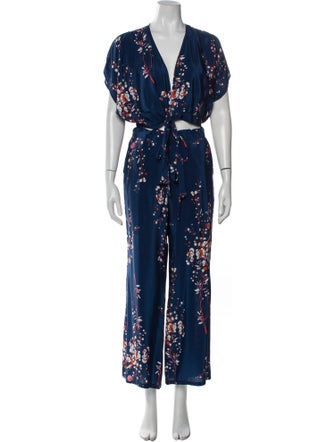 Jaline Silk Printed Pant Set