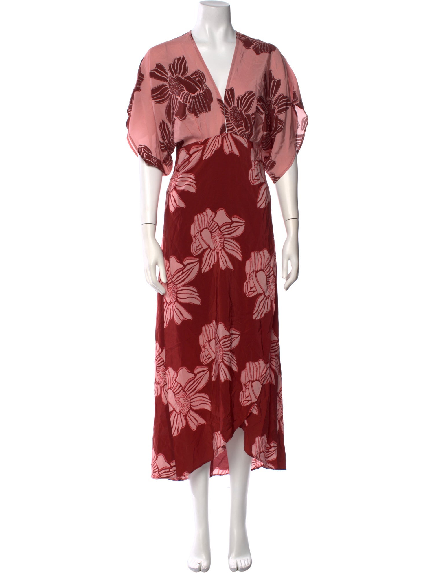 Jaline Silk Long Dress