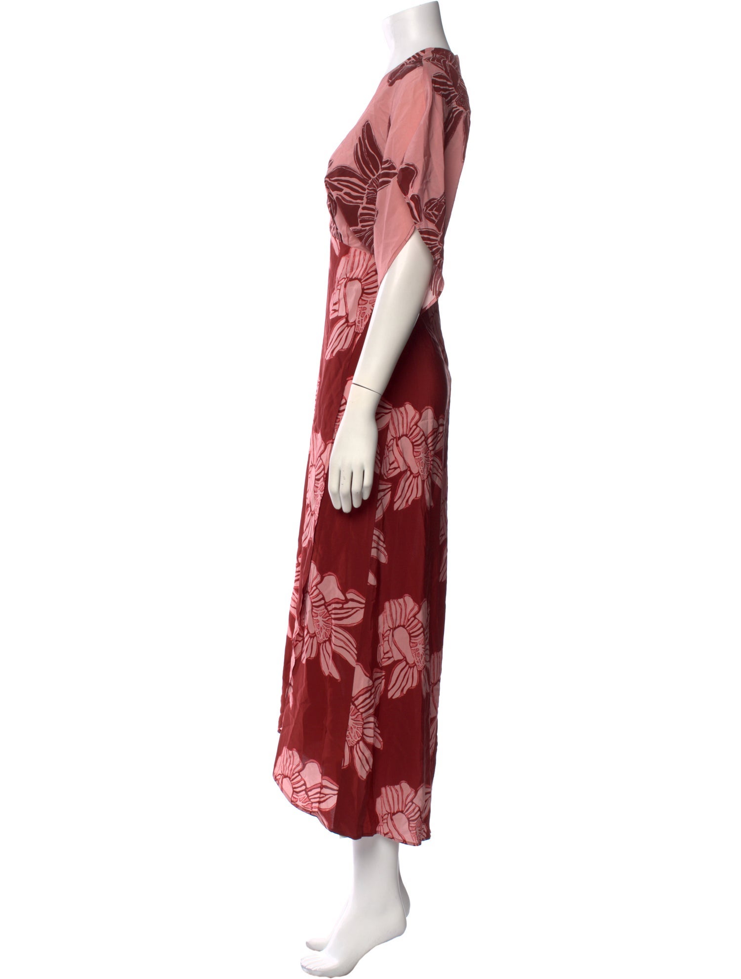 Jaline Silk Long Dress