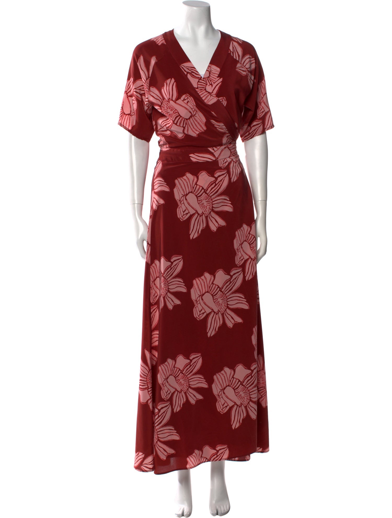 Jaline Silk Long Dress