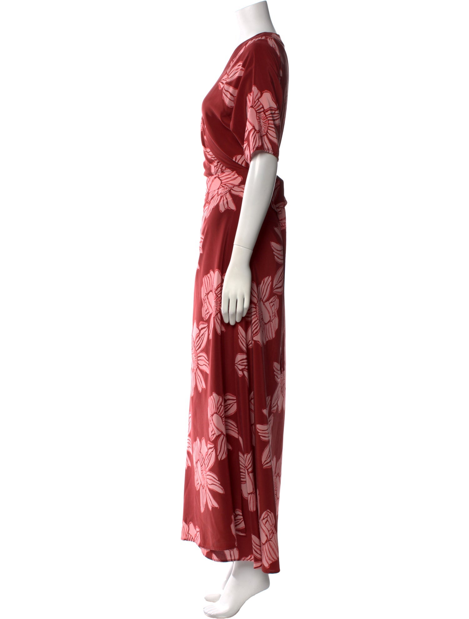 Jaline Silk Long Dress