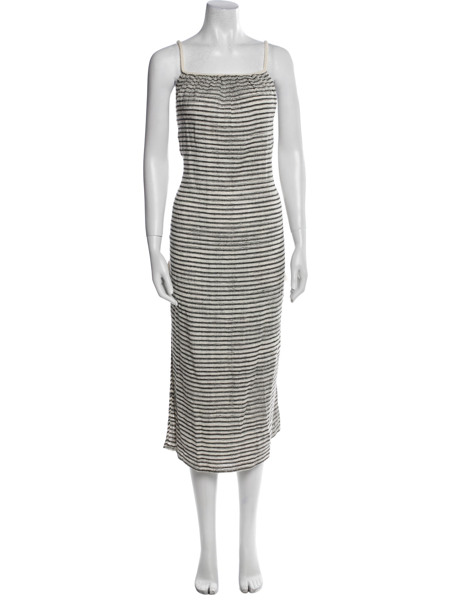 Jaline Striped Midi Length Dress