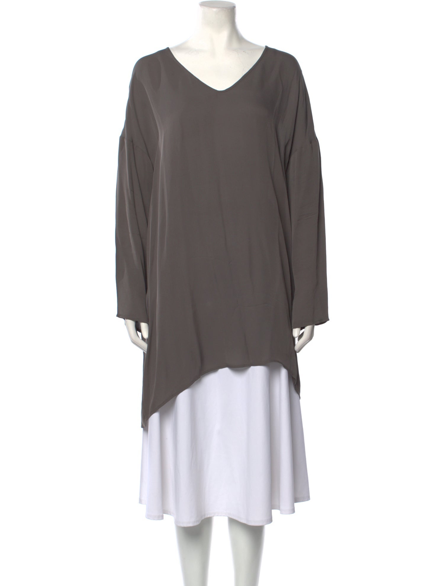 JARLO Silk V-Neck Tunic