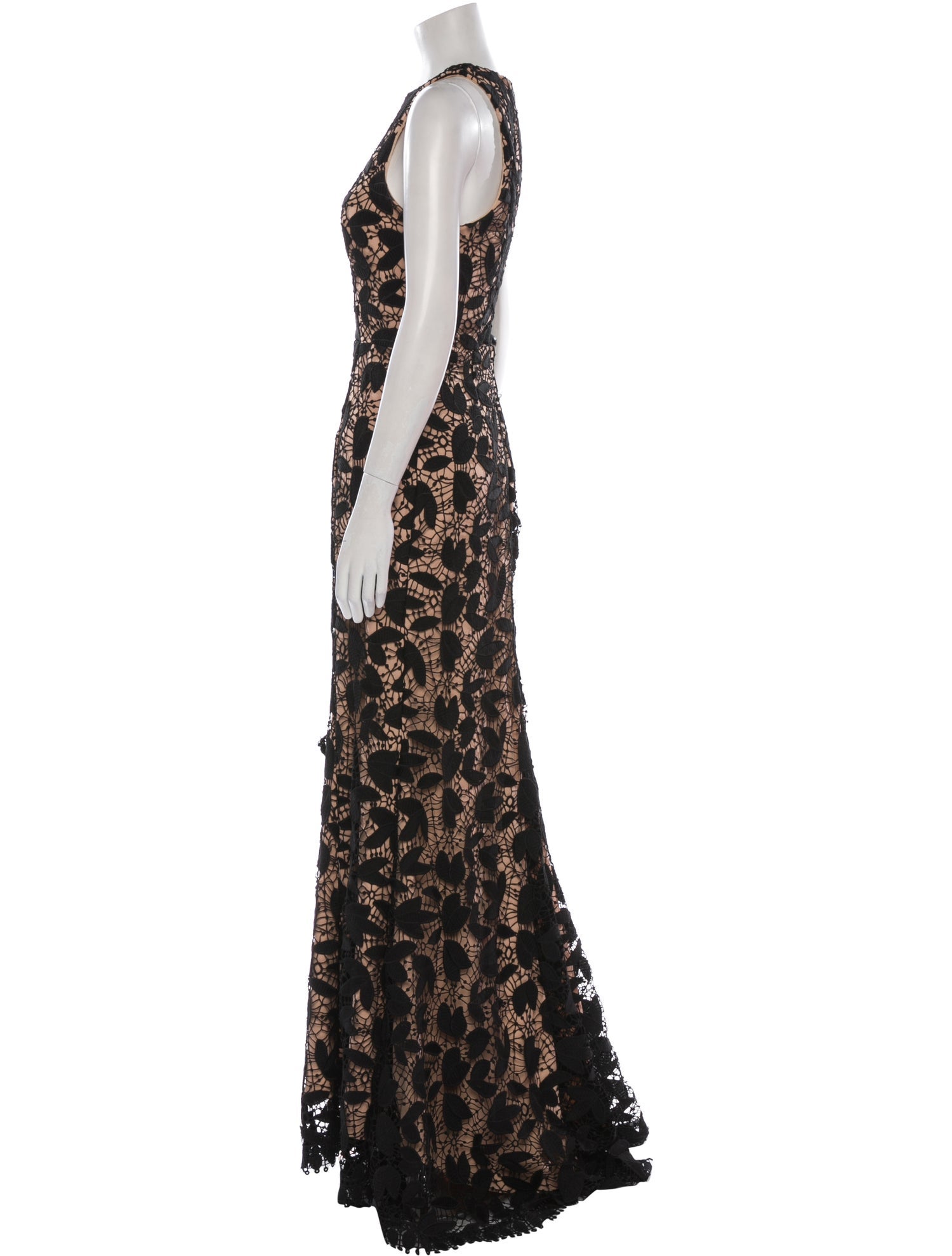 JARLO Lace Pattern Long Dress