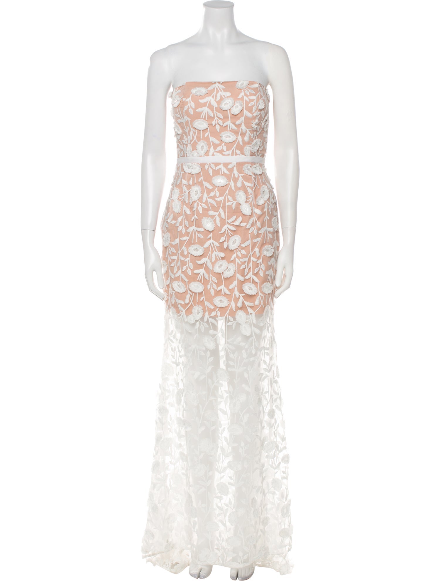 JARLO Lace Pattern Long Dress