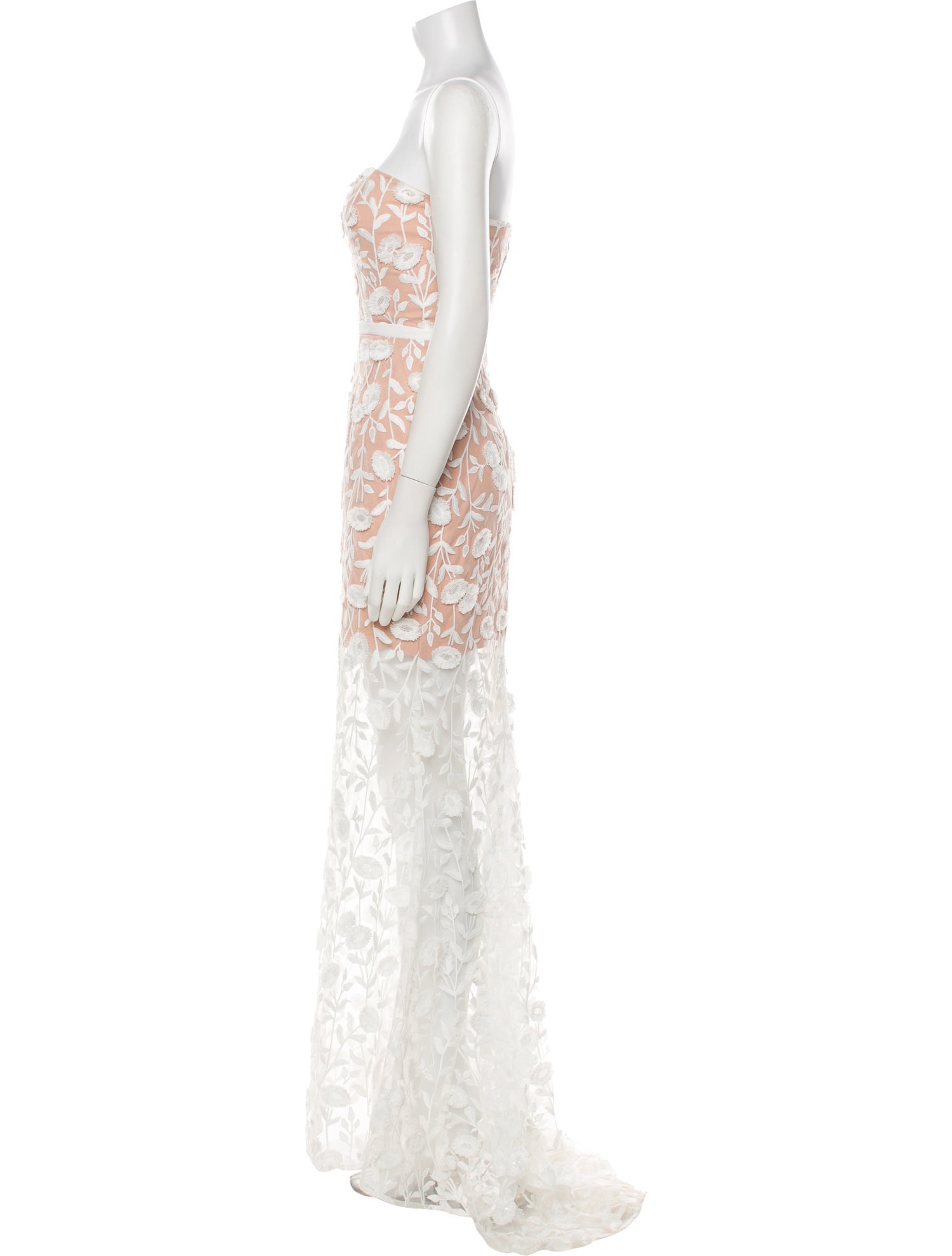 JARLO Lace Pattern Long Dress