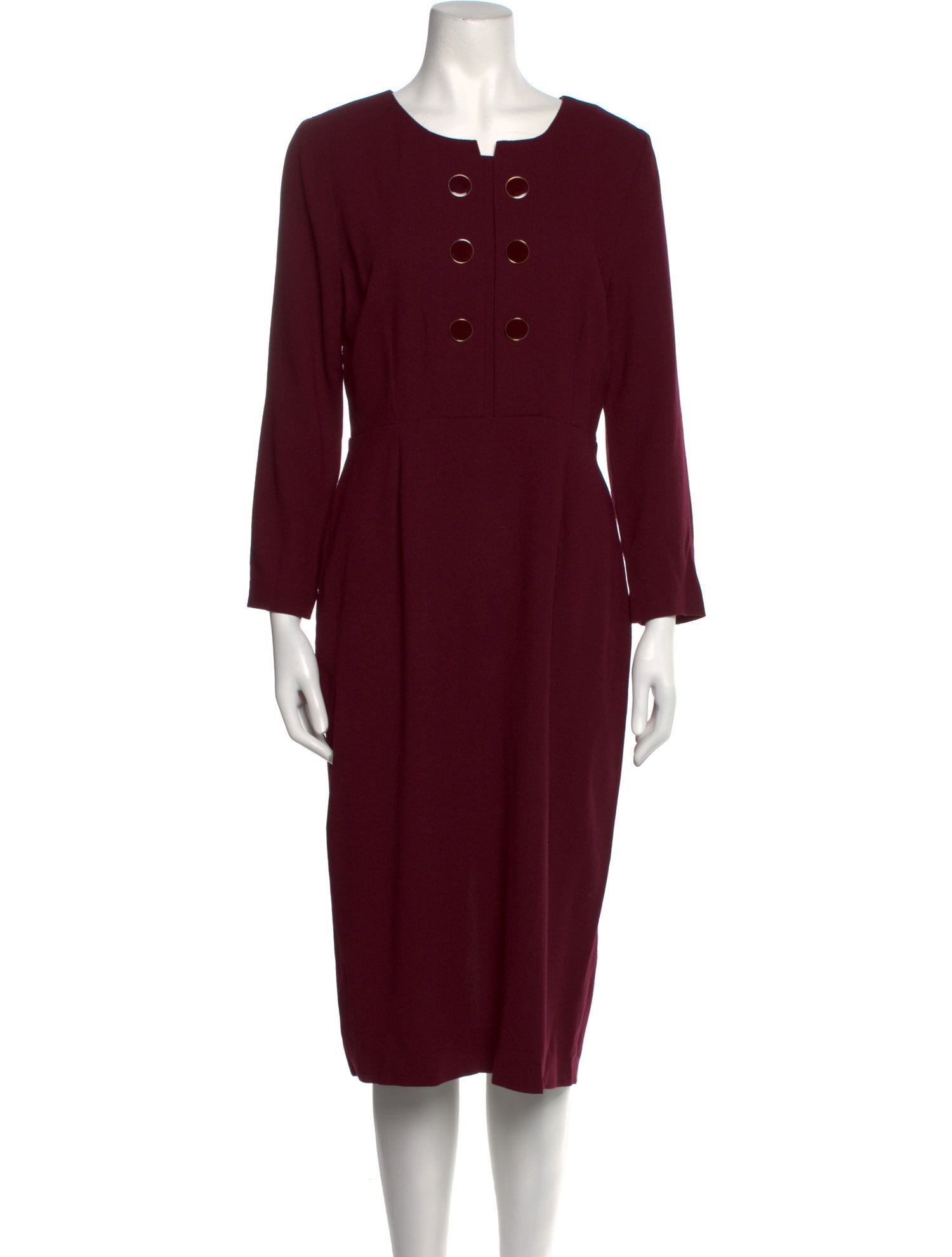 Jane Scoop Neck Midi Length Dress