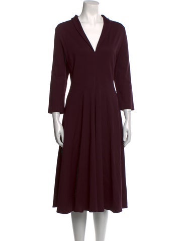 Jane Dresses V-Neck Midi Length Dress XL