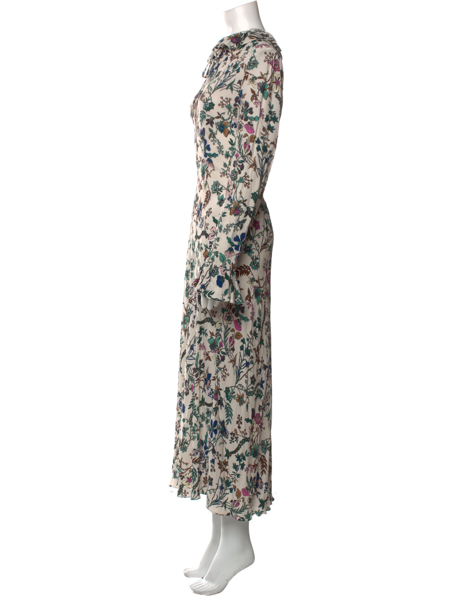 Jane Floral Print Long Dress