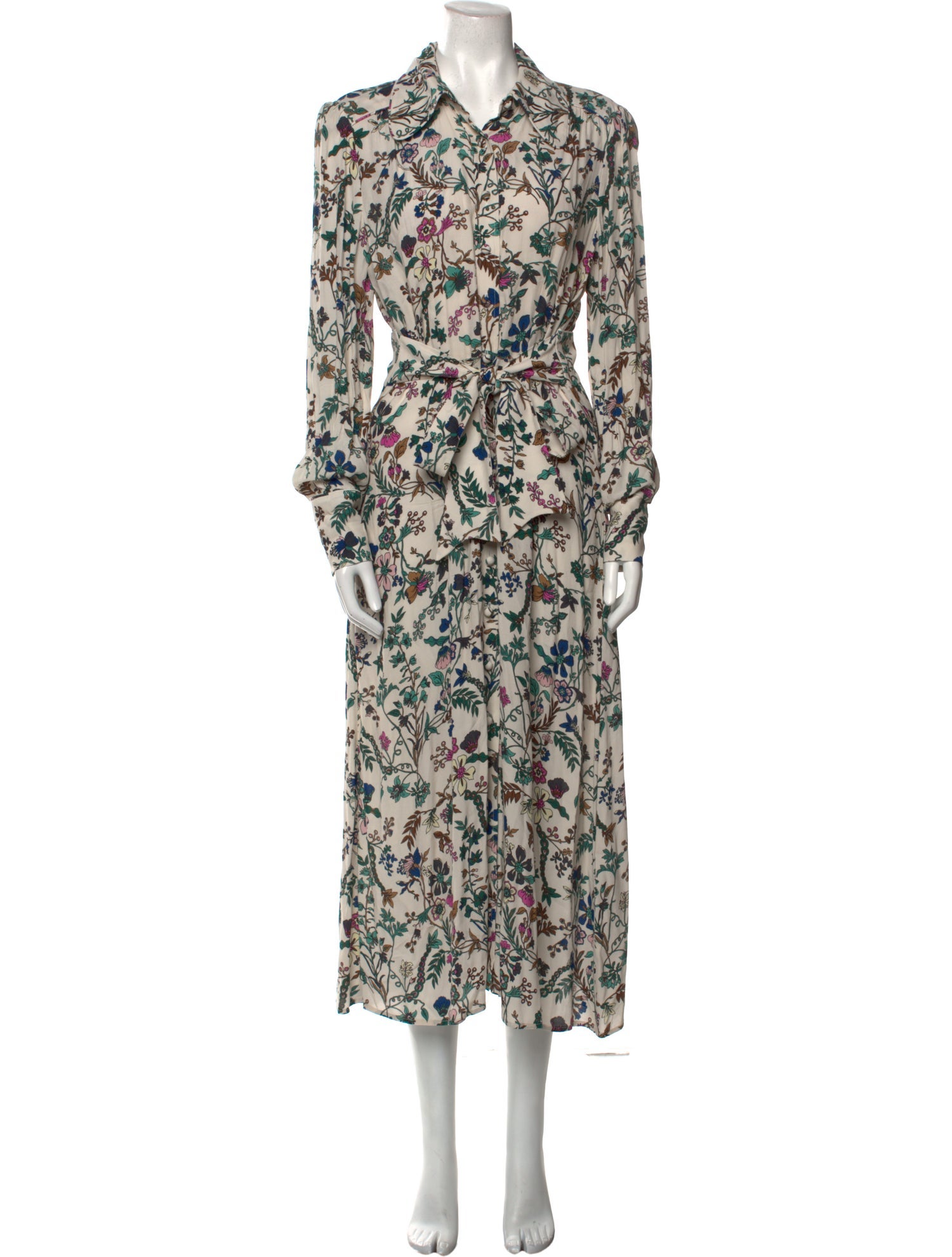 Jane Floral Print Long Dress