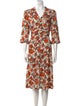 Jane Floral Print Midi Length Dress