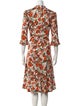 Jane Floral Print Midi Length Dress